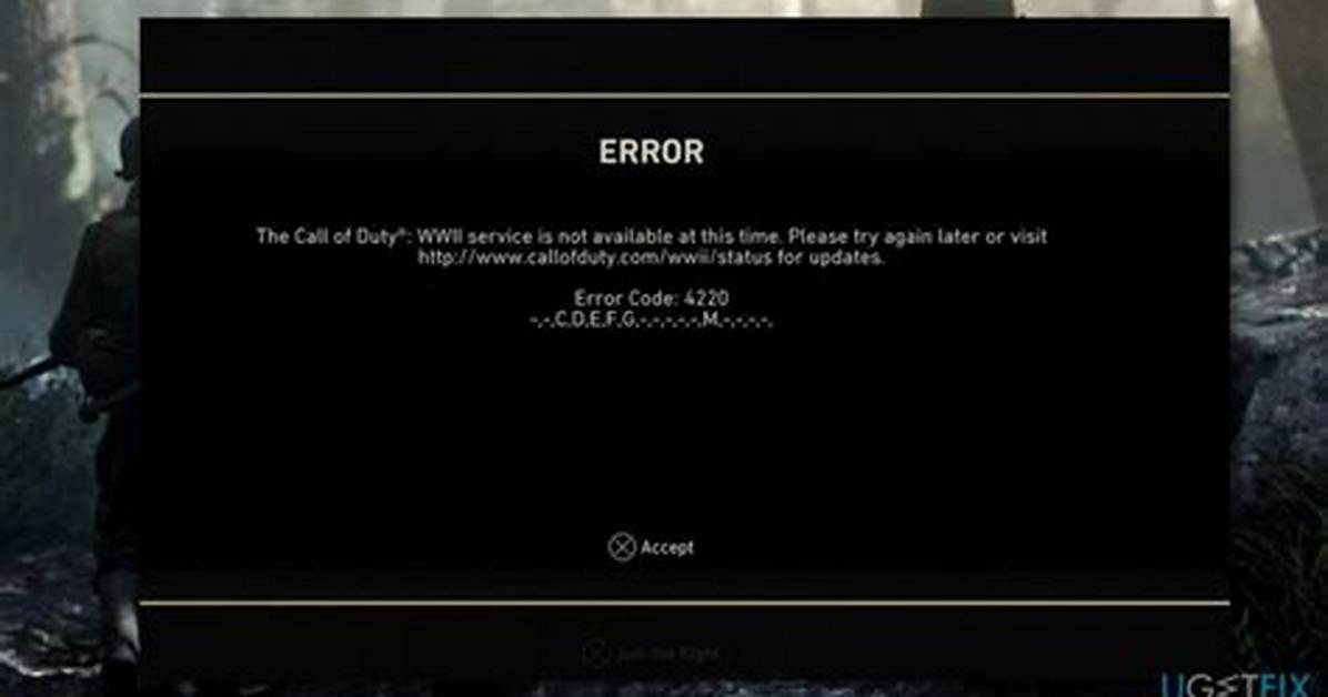 Xbox Live Error Code 4220