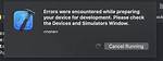Xcode Error: Failed to Prepare Device for Development