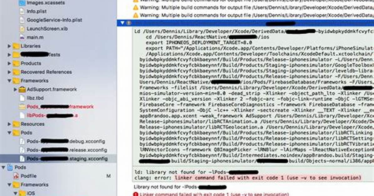 Xcode Library Not Found