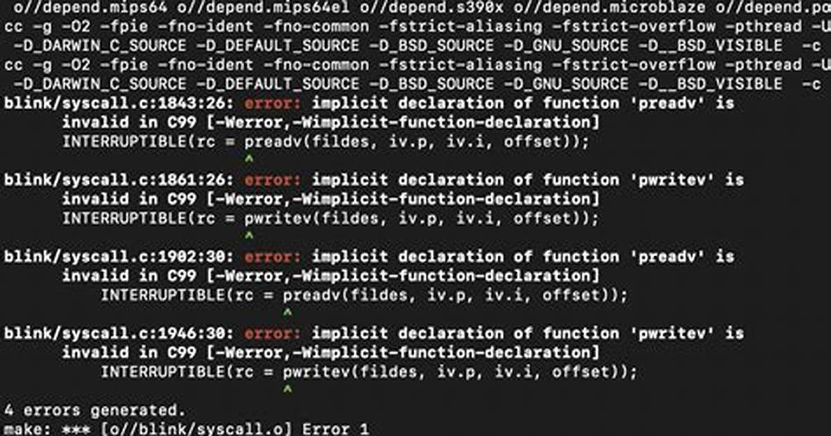 Xcode - Warning: Implicit Declaration of Function Is Invalid in C99
