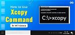 Xcopy Command Options