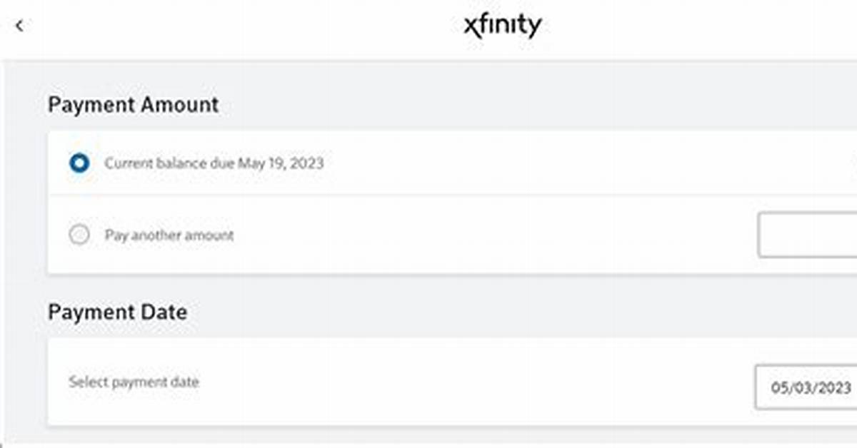 Xfinity Com Payment Methods