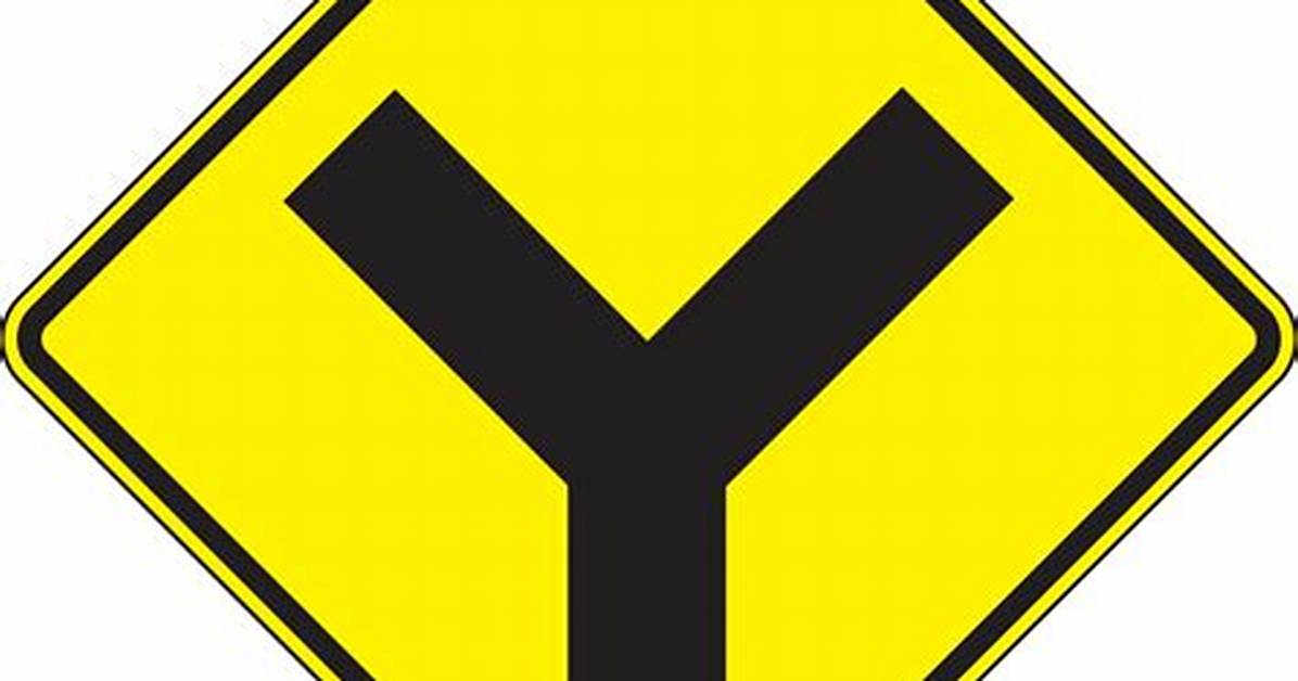 Y Intersection Sign