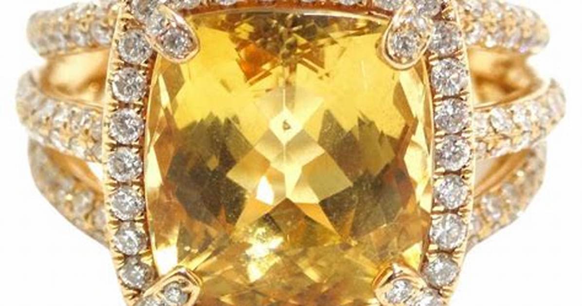 Yellow Topaz Ring