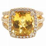 Yellow Topaz Ring