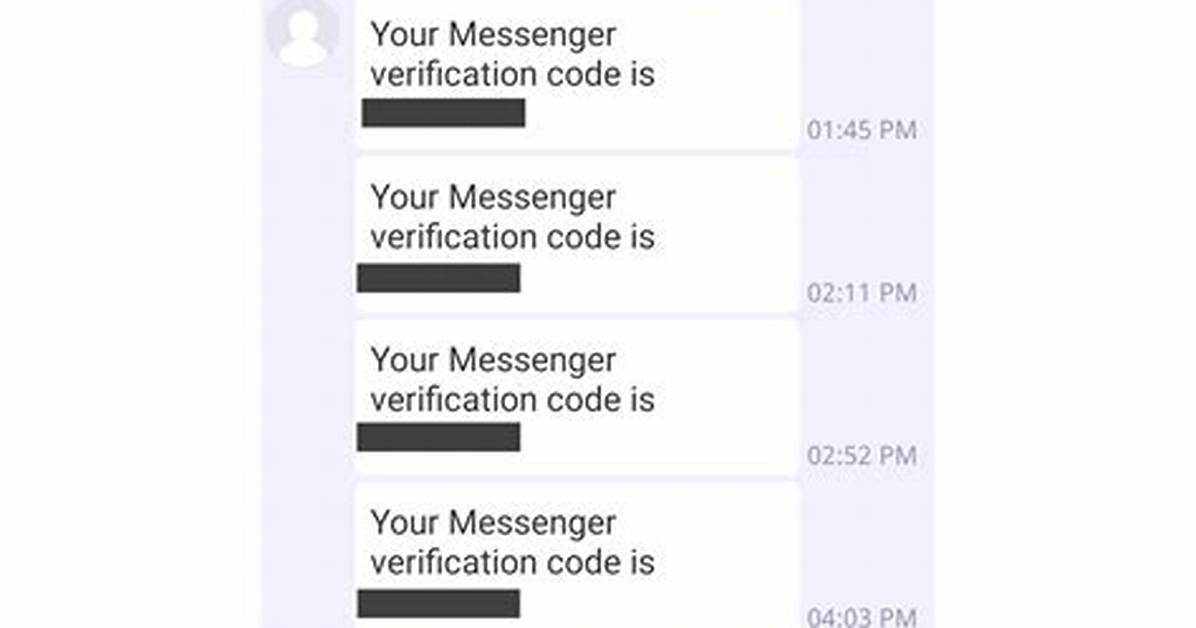 Your Messenger Verification Code Is