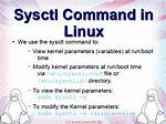 Your Question: How Set Sysctl Variable Linux?