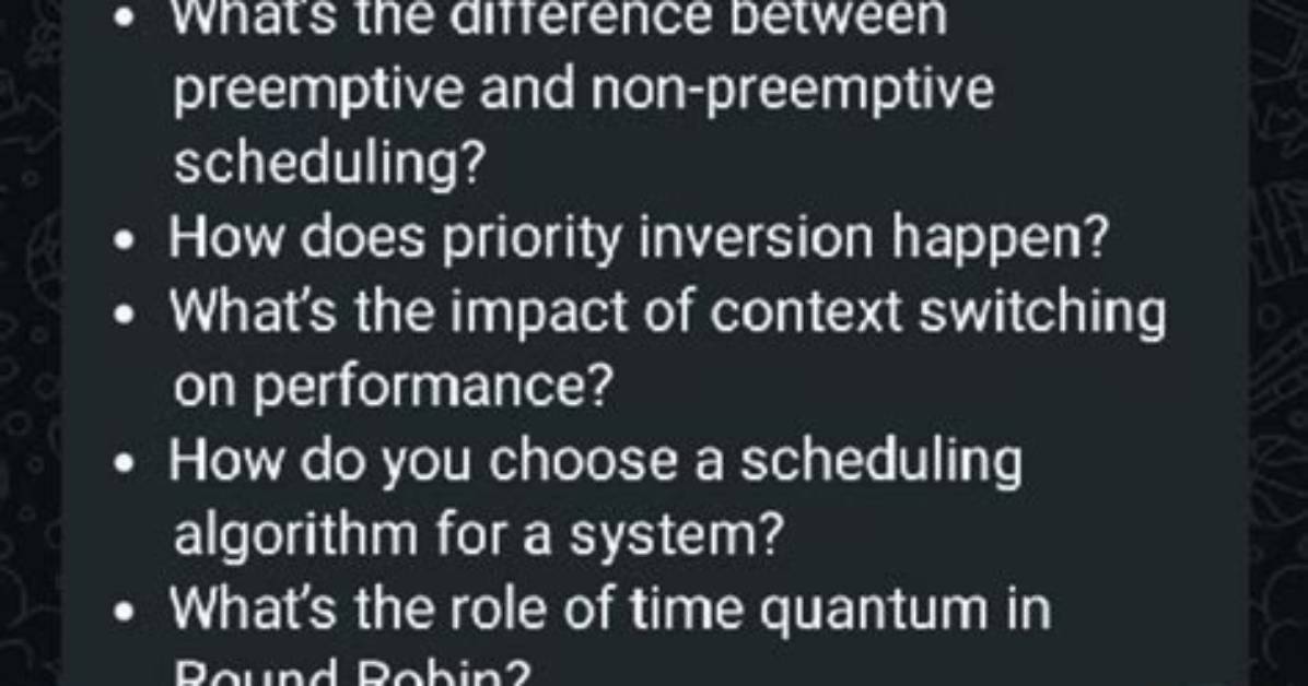 Your Question: Is Linux Preemptive Scheduling?