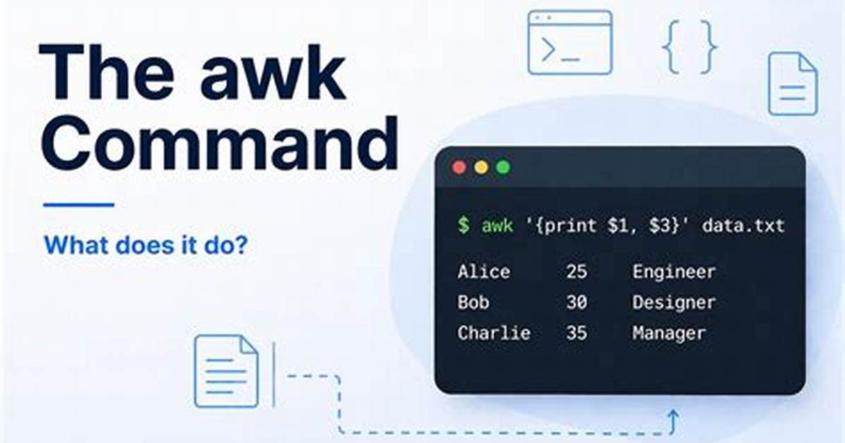 Your Question: What Does Awk Stand for Linux?