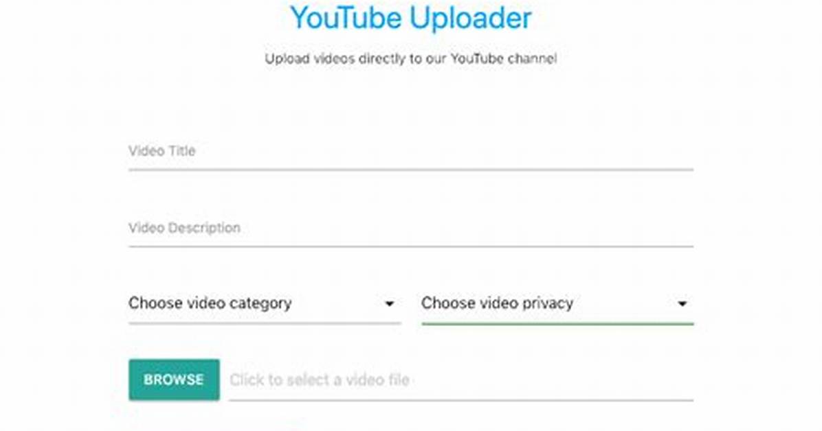 Youtube Uploader?