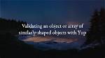 Yup: Deep Validation in Array of Objects