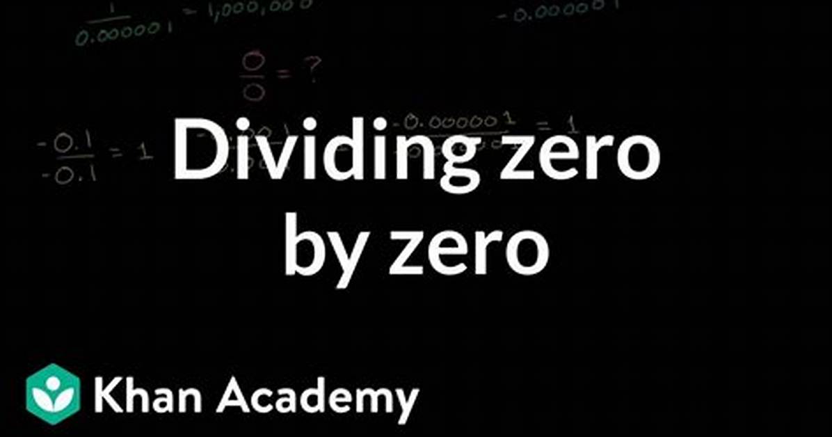 Zero Divided by Zero