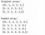 Zero Pad Numpy Array