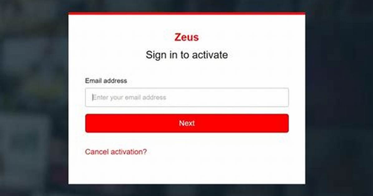 Zeus Activate