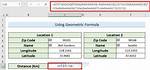 Zip Code Distance in Excel