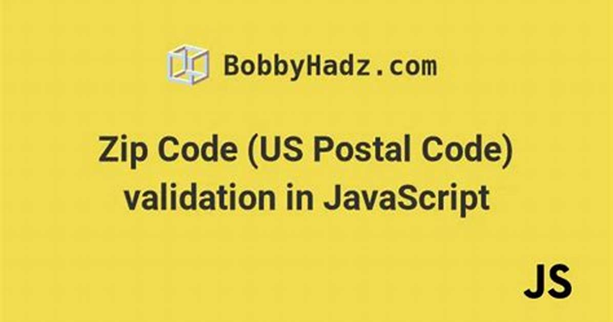 Zip Code (Us Postal Code) Validation