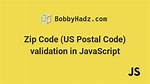 Zip Code (Us Postal Code) Validation