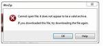 Zip Error - Nothing to Do