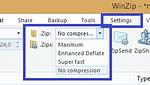 Zip Files Without Compression