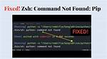 Zsh Command Cannot Found Pip